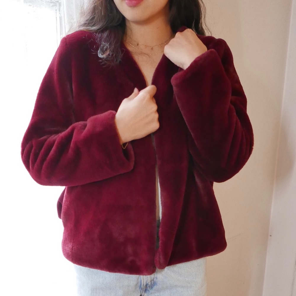 Faux fur vino jacket